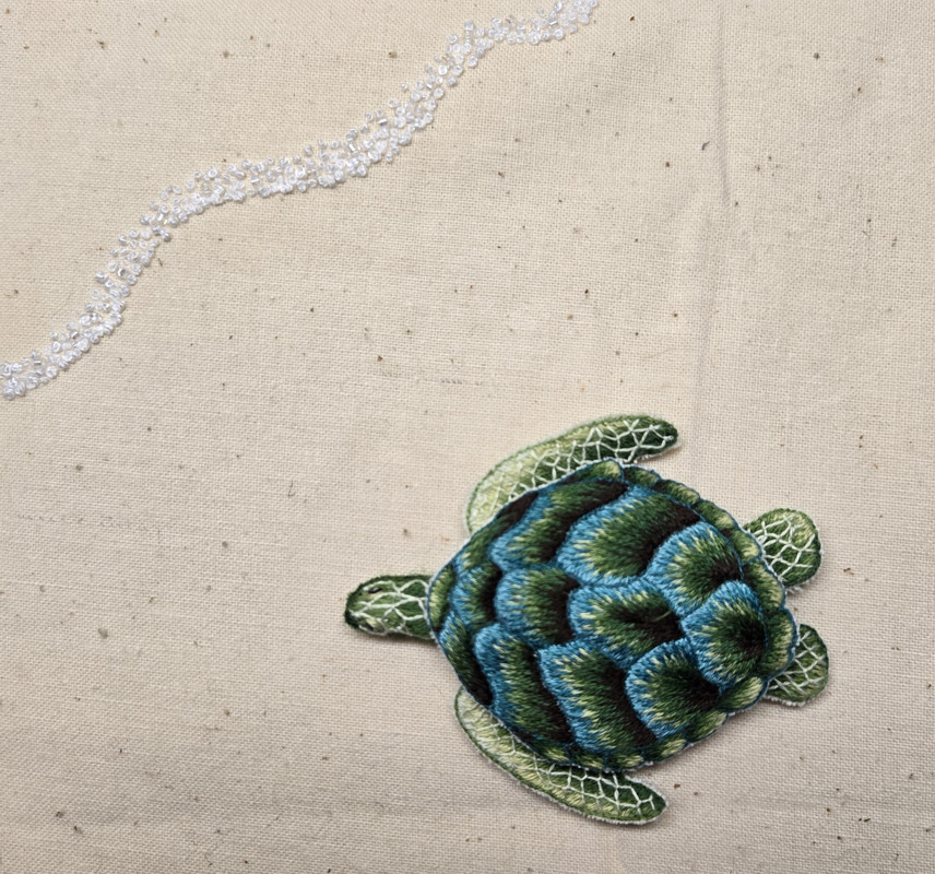 Stumpwork Turtle